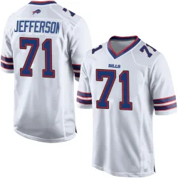 Quinton Jefferson Buffalo Bills Game Men's Jersey (White)