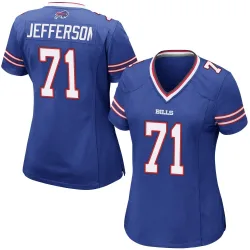 Quinton Jefferson Buffalo Bills Game Women's Team Color Jersey (Royal Blue)