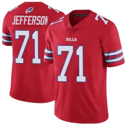 Quinton Jefferson Buffalo Bills Limited Men's Color Rush Vapor Untouchable Jersey (Red)