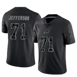 Quinton Jefferson Buffalo Bills Limited Men's Reflective Jersey (Black)