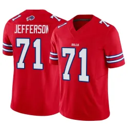 Quinton Jefferson Buffalo Bills Limited Men's Vapor F.U.S.E. Jersey (Red)