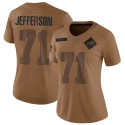Quinton Jefferson Buffalo Bills Limited Women's 2023 Salute To Service Jersey (Brown)