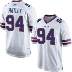 Rickey Hatley Buffalo Bills Game Youth Jersey (White)