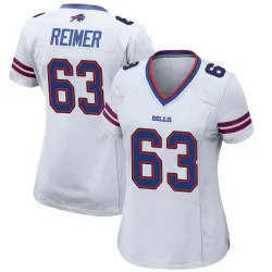 Rush Reimer Buffalo Bills Game Women's Jersey (White)