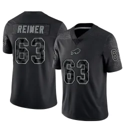 Rush Reimer Buffalo Bills Limited Men's Reflective Jersey (Black)