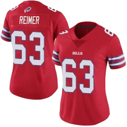 Rush Reimer Buffalo Bills Limited Women's Color Rush Vapor Untouchable Jersey (Red)