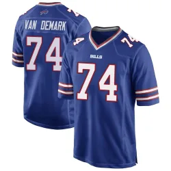 Ryan Van Demark Buffalo Bills Game Men's Team Color Jersey (Royal Blue)