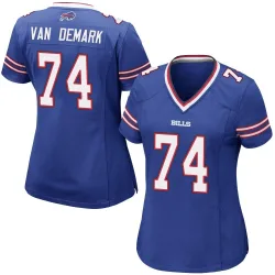 Ryan Van Demark Buffalo Bills Game Women's Team Color Jersey (Royal Blue)