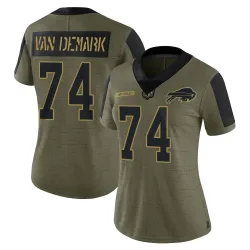 Ryan Van Demark Buffalo Bills Limited Women's 2021 Salute To Service Jersey (Olive)