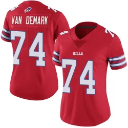 Ryan Van Demark Buffalo Bills Limited Women's Color Rush Vapor Untouchable Jersey (Red)