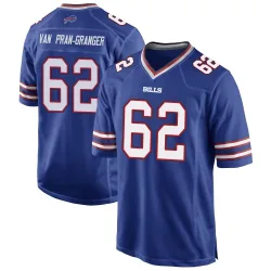 Sedrick Van Pran-Granger Buffalo Bills Game Men's Team Color Jersey (Royal Blue)
