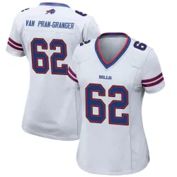 Sedrick Van Pran-Granger Buffalo Bills Game Women's Jersey (White)