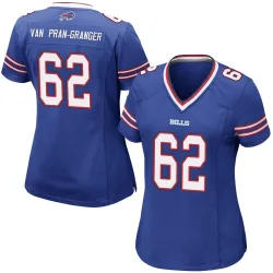 Sedrick Van Pran-Granger Buffalo Bills Game Women's Team Color Jersey (Royal Blue)