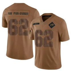 Sedrick Van Pran-Granger Buffalo Bills Limited Men's 2023 Salute To Service Jersey (Brown)