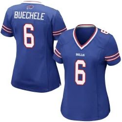 Shane Buechele Buffalo Bills Game Women's Team Color Jersey (Royal Blue)