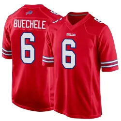 Shane Buechele Buffalo Bills Game Youth Alternate Jersey (Red)