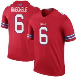 Shane Buechele Buffalo Bills Legend Men's Color Rush Jersey (Red)