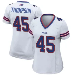 Shaq Thompson Buffalo Bills Game Women's Jersey (White)