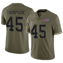 Shaq Thompson Buffalo Bills Limited Men's 2022 Salute To Service Jersey (Olive)