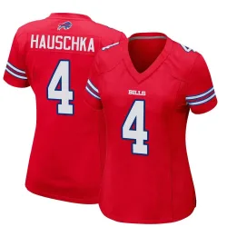 Stephen Hauschka Buffalo Bills Game Women's Alternate Jersey (Red)