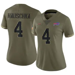 Stephen Hauschka Buffalo Bills Limited Women's 2022 Salute To Service Jersey (Olive)