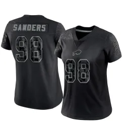 T.J. Sanders Buffalo Bills Limited Women's Reflective Jersey (Black)