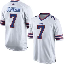 Taron Johnson Buffalo Bills Game Men's Jersey (White)