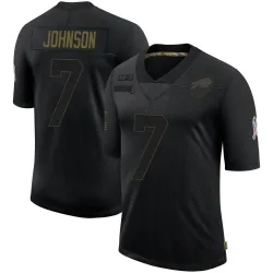 Taron Johnson Buffalo Bills Limited Men's 2020 Salute To Service Jersey (Black)