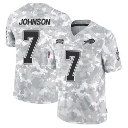 Taron Johnson Buffalo Bills Limited Men's 2024 Salute to Service Jersey (Arctic Camo)