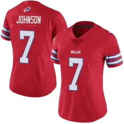 Taron Johnson Buffalo Bills Limited Women's Color Rush Vapor Untouchable Jersey (Red)