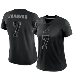 Taron Johnson Buffalo Bills Limited Women's Reflective Jersey (Black)