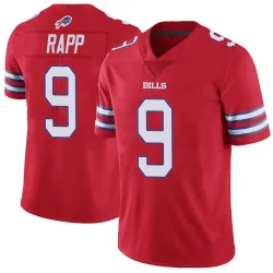 Taylor Rapp Buffalo Bills Limited Men's Color Rush Vapor Untouchable Jersey (Red)