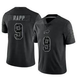 Taylor Rapp Buffalo Bills Limited Men's Reflective Jersey (Black)