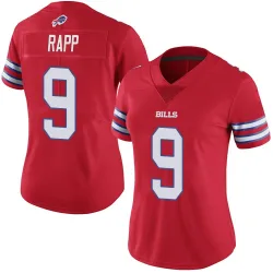 Taylor Rapp Buffalo Bills Limited Women's Color Rush Vapor Untouchable Jersey (Red)