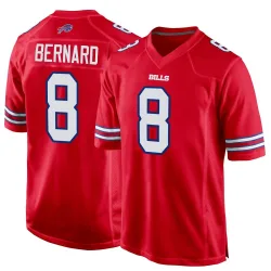 Terrel Bernard Buffalo Bills Game Men's Alternate Jersey (Red)