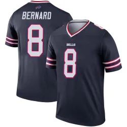 Terrel Bernard Buffalo Bills Legend Men's Inverted Jersey (Navy)