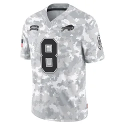 Terrel Bernard Buffalo Bills Limited Youth 2024 Salute to Service Jersey (Arctic Camo)