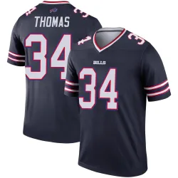 Thurman Thomas Buffalo Bills Legend Men's Inverted Jersey (Navy)