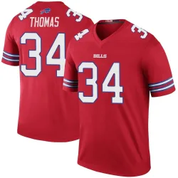 Thurman Thomas Buffalo Bills Legend Youth Color Rush Jersey (Red)