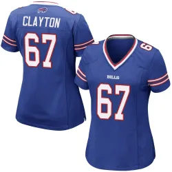 Travis Clayton Buffalo Bills Game Women's Team Color Jersey (Royal Blue)