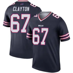 Travis Clayton Buffalo Bills Legend Men's Inverted Jersey (Navy)