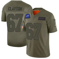 Travis Clayton Buffalo Bills Limited Youth 2019 Salute to Service Jersey (Camo)
