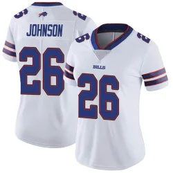 Ty Johnson Buffalo Bills Limited Women's Color Rush Vapor Untouchable Jersey (White)