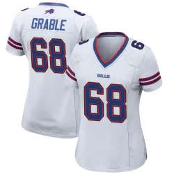 Tylan Grable Buffalo Bills Game Women's Jersey (White)