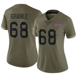 Tylan Grable Buffalo Bills Limited Women's 2022 Salute To Service Jersey (Olive)