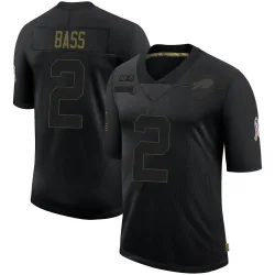 Tyler Bass Buffalo Bills Limited Men's 2020 Salute To Service Jersey (Black)