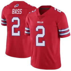 Tyler Bass Buffalo Bills Limited Men's Color Rush Vapor Untouchable Jersey (Red)