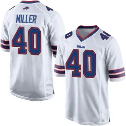 Von Miller Buffalo Bills Game Men's Jersey (White)