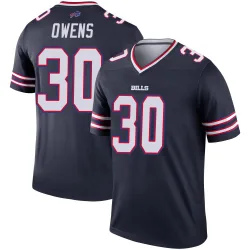 Wande Owens Buffalo Bills Legend Youth Inverted Jersey (Navy)