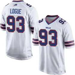 Zion Logue Buffalo Bills Game Men's Jersey (White)